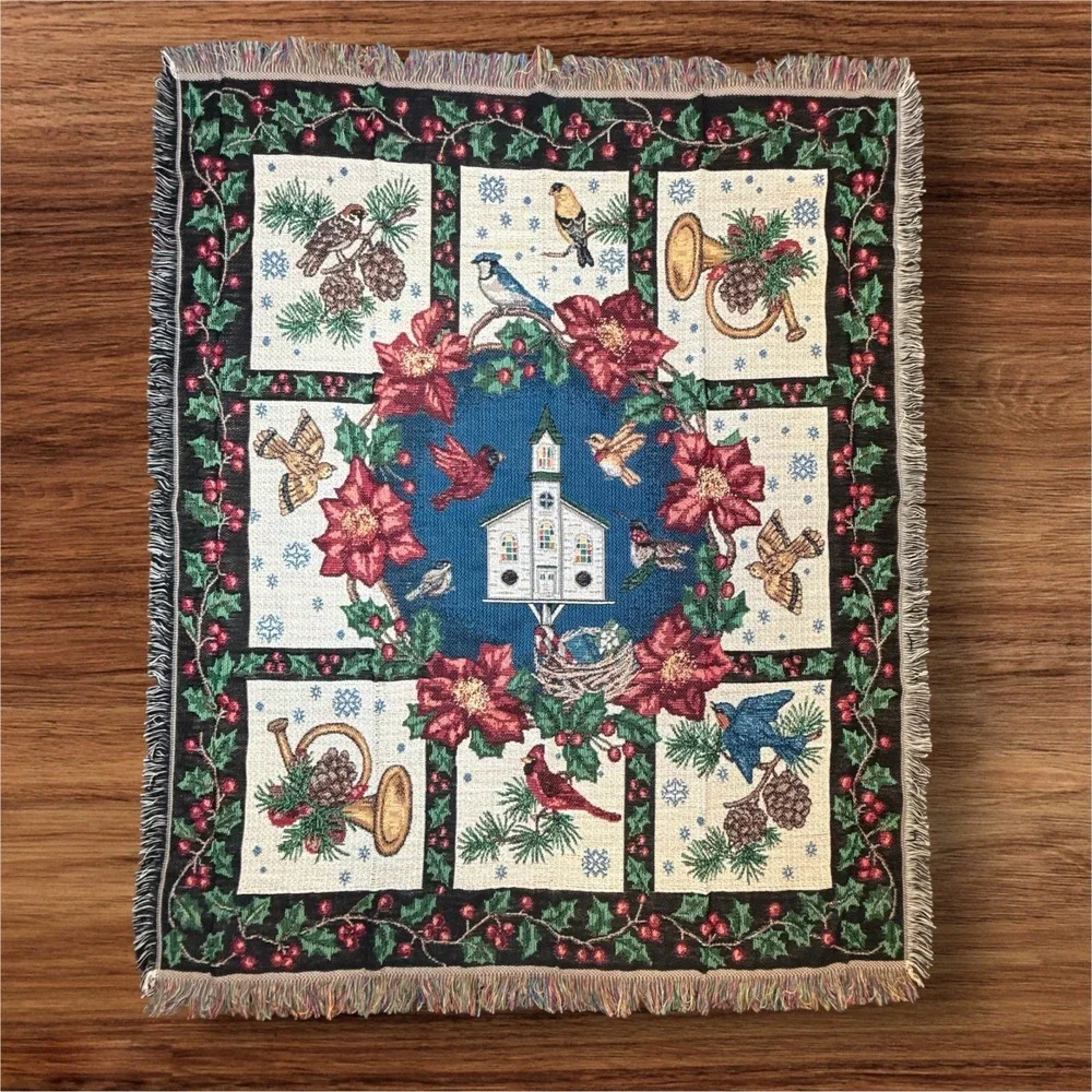 Jubilee Tapestry Woven Throw Blanket 